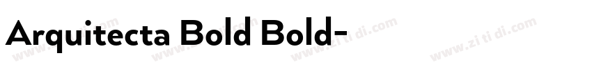 Arquitecta Bold Bold字体转换